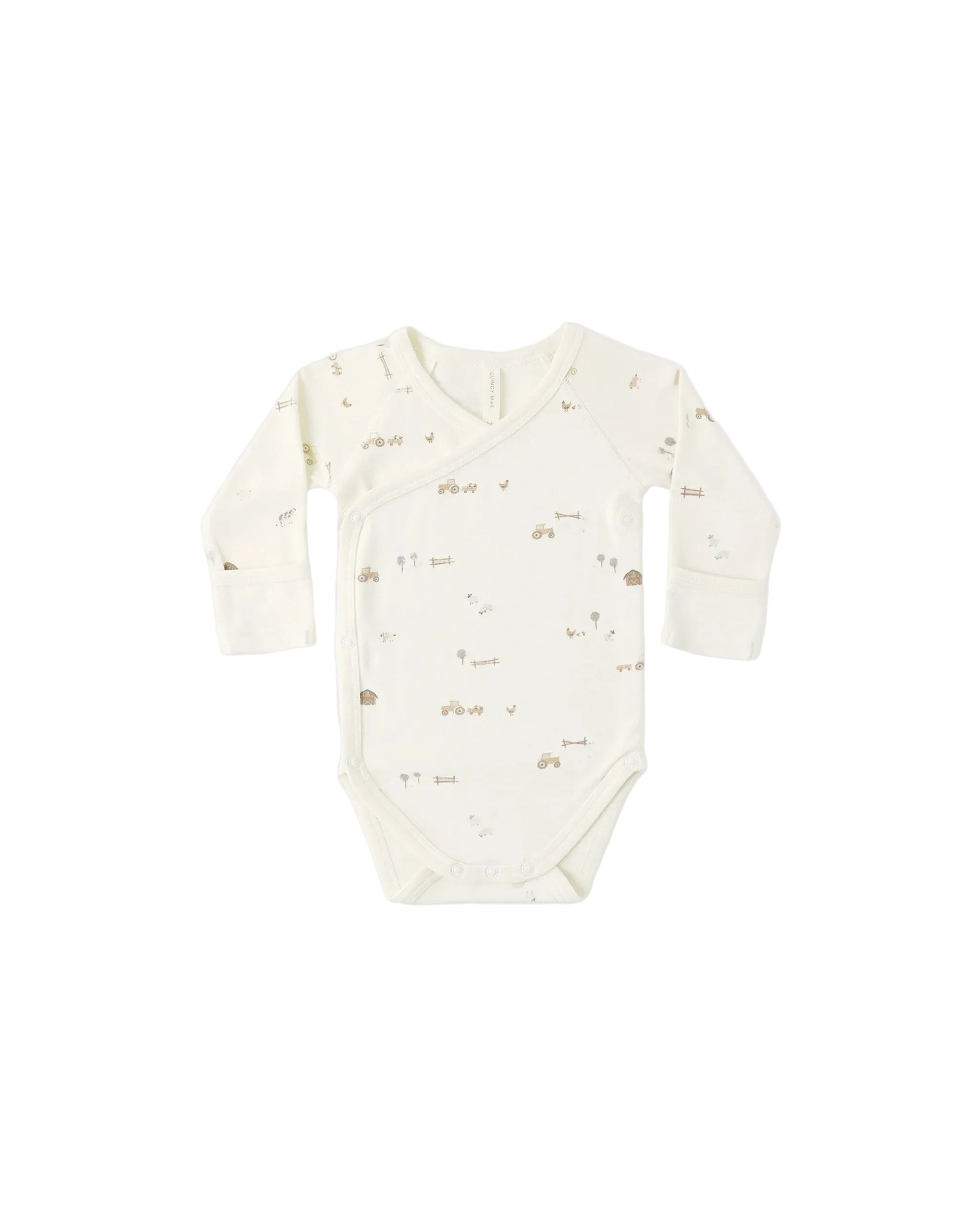 Quincy Mae infant side snap onesie