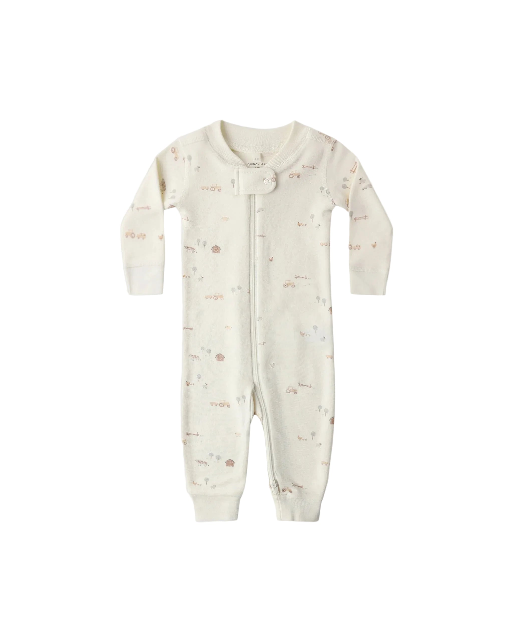 Quincy Mae infant zip long sleeve sleeper