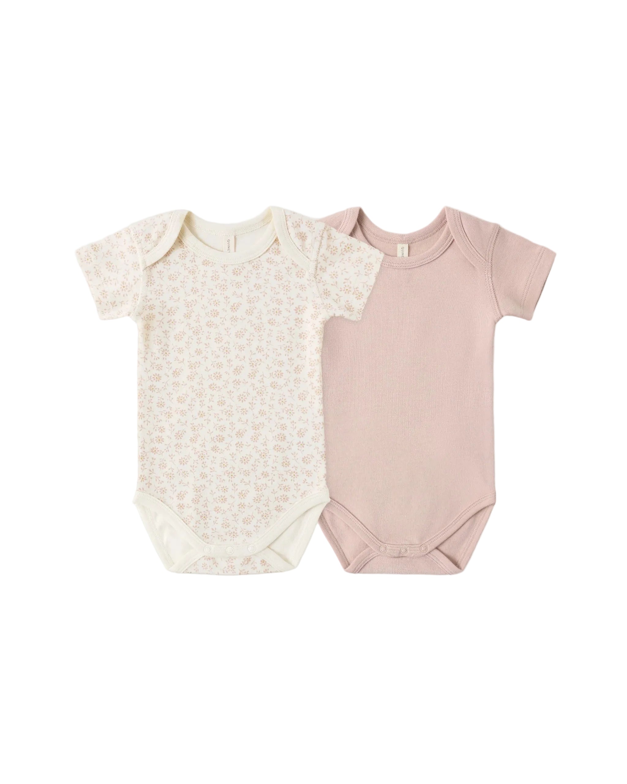 Quincy Mae infant short sleeve bodysuit 2-pack