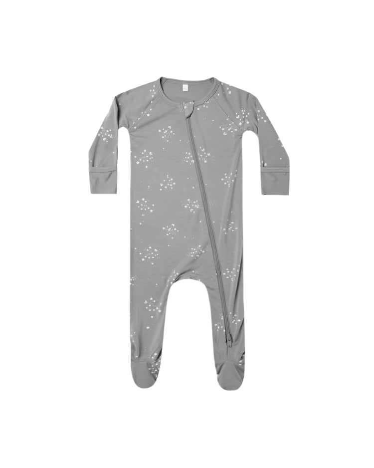 Quincy Mae infant bamboo zip footie