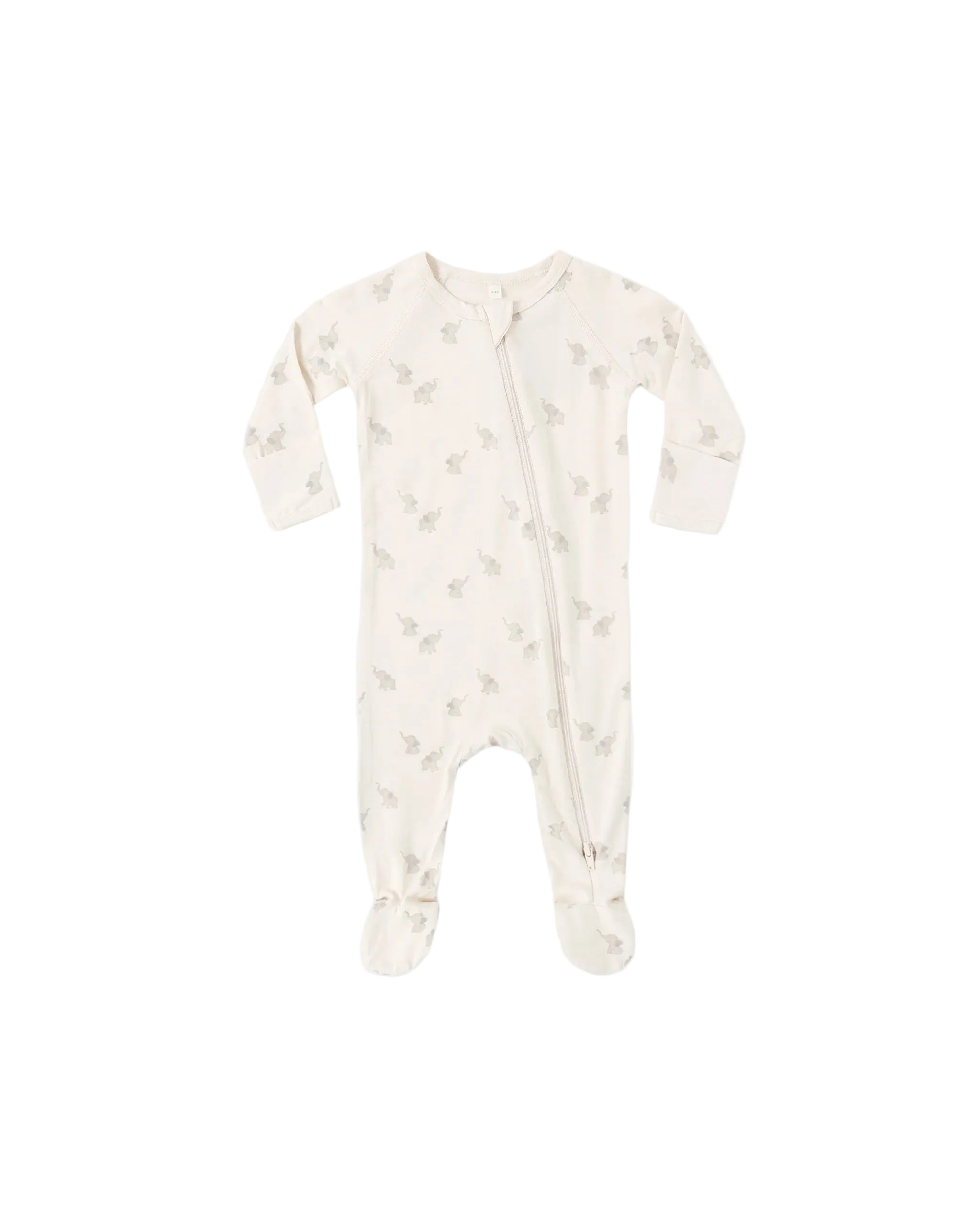 Quincy Mae infant bamboo zip footie