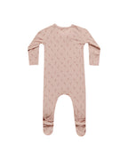 Quincy Mae infant holiday bamboo zip footie