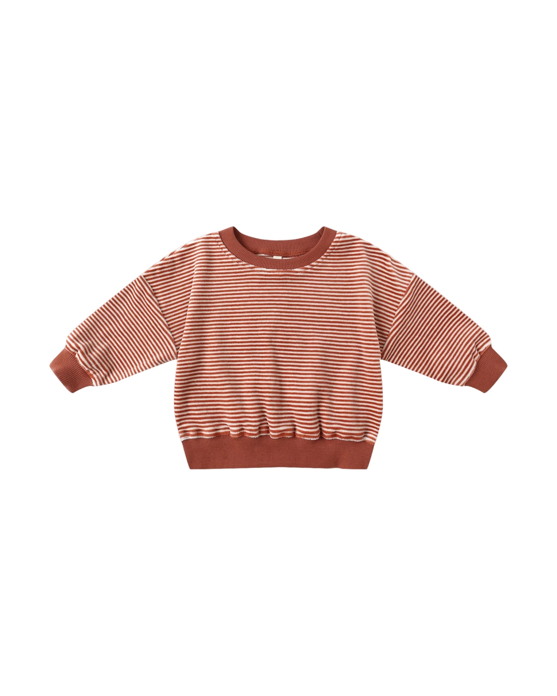 Quincy Mae infant & kids relaxed velour sweatshirt