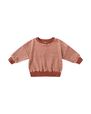 Quincy Mae infant & kids relaxed velour sweatshirt