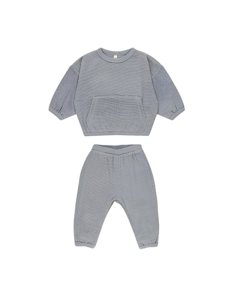 Quincy Mae infant waffle slouch set