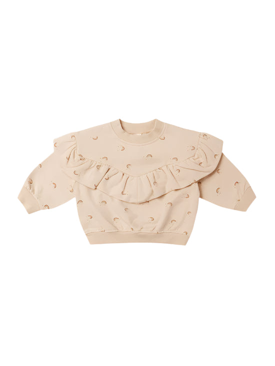 Quincy Mae infant & girls ruffle fleece sweatshirt