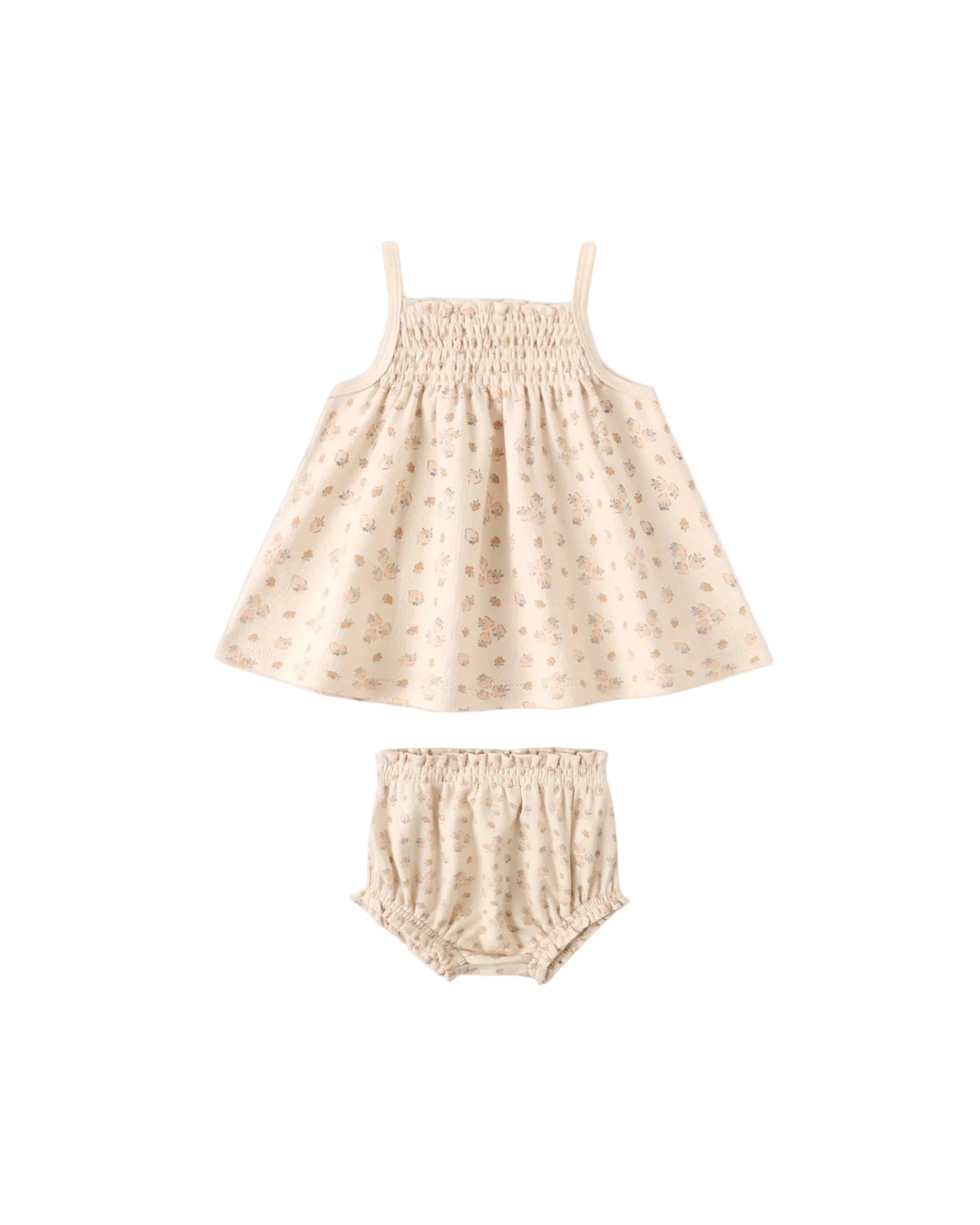 Quincy Mae infant girl smocked tank + bloomer set