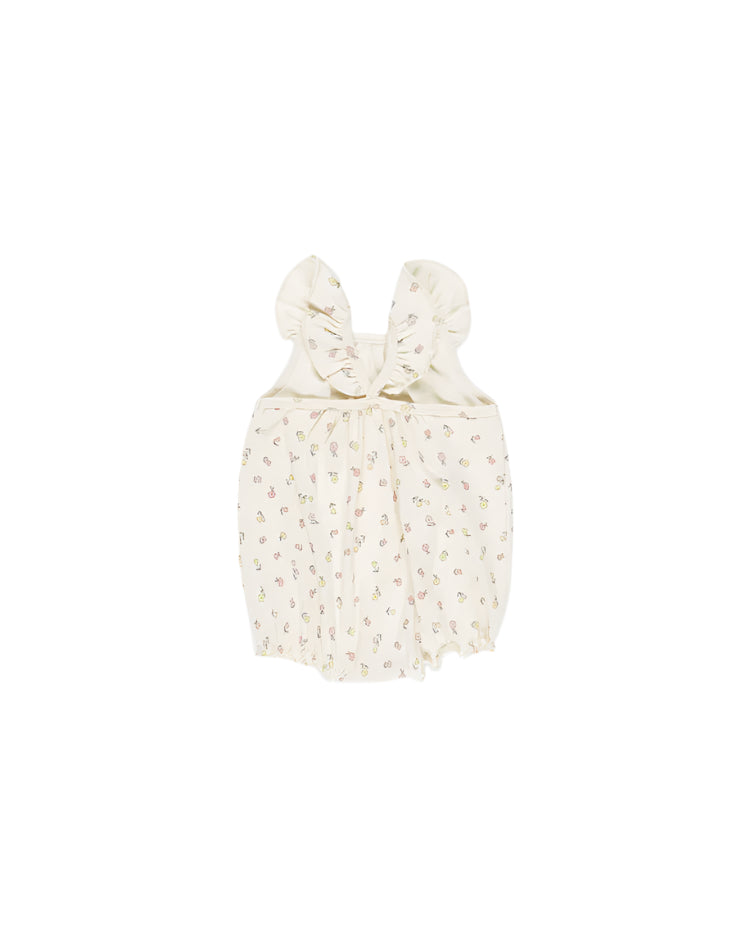 Quincy Mae infant girl ribbed ruffle romper