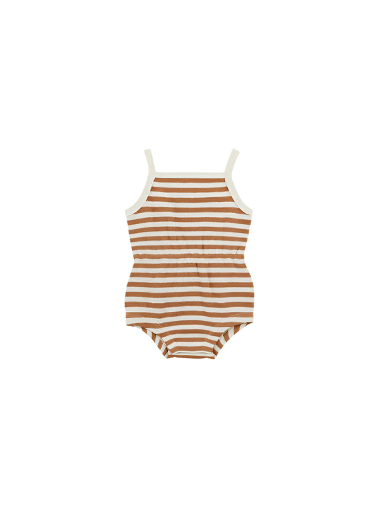 Quincy Mae infant waffle cinch romper