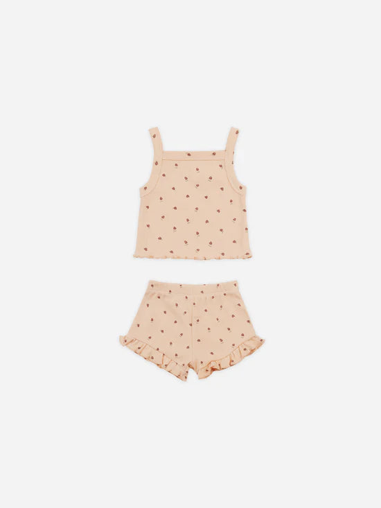 Quincy Mae infant & toddler girl evie tank & shortie set