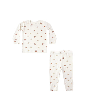 Quincy Mae infant & kids pumpkins bamboo pajamas