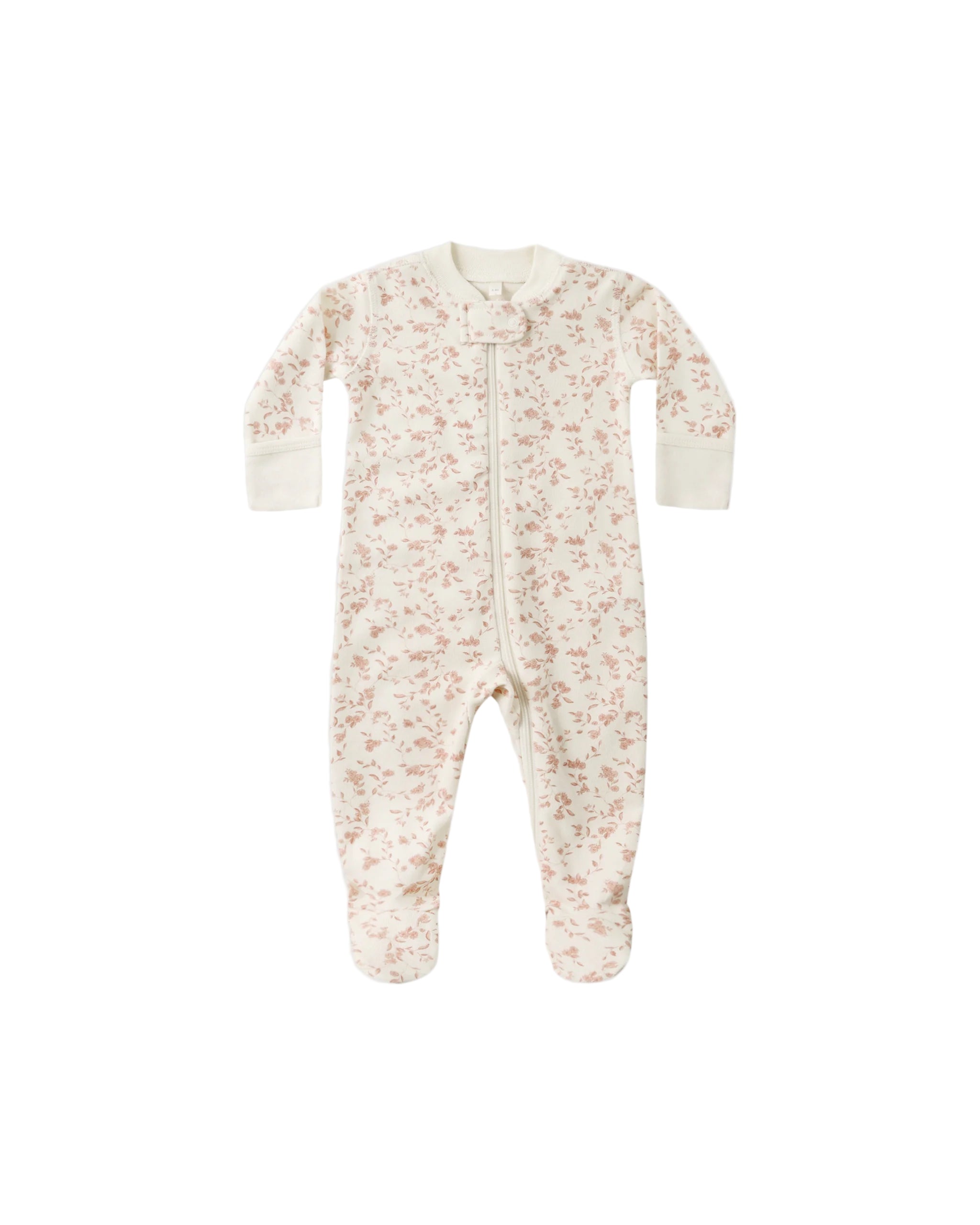 Quincy Mae infant zip footie