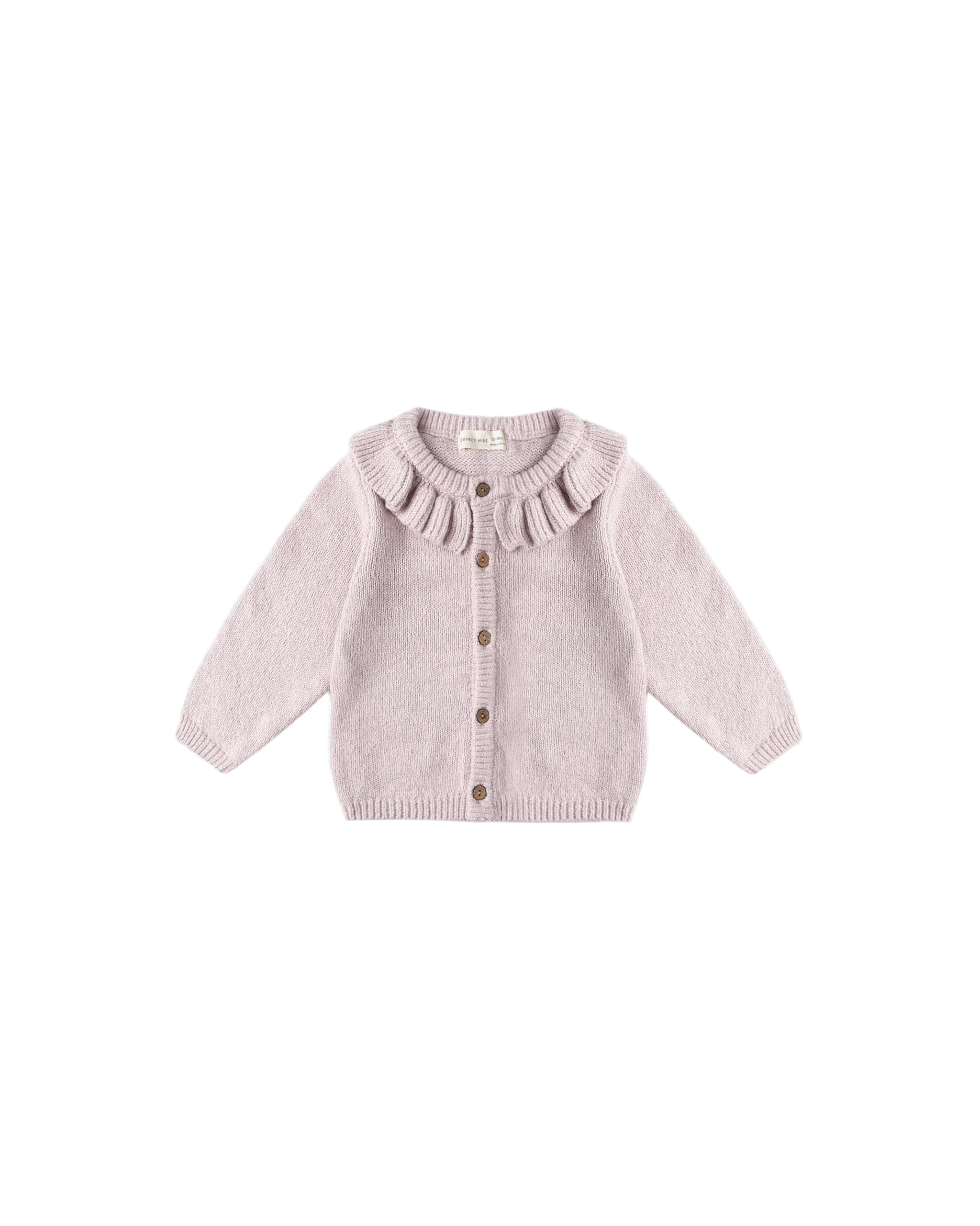 Quincy Mae infant girl ruffle collar cardigan