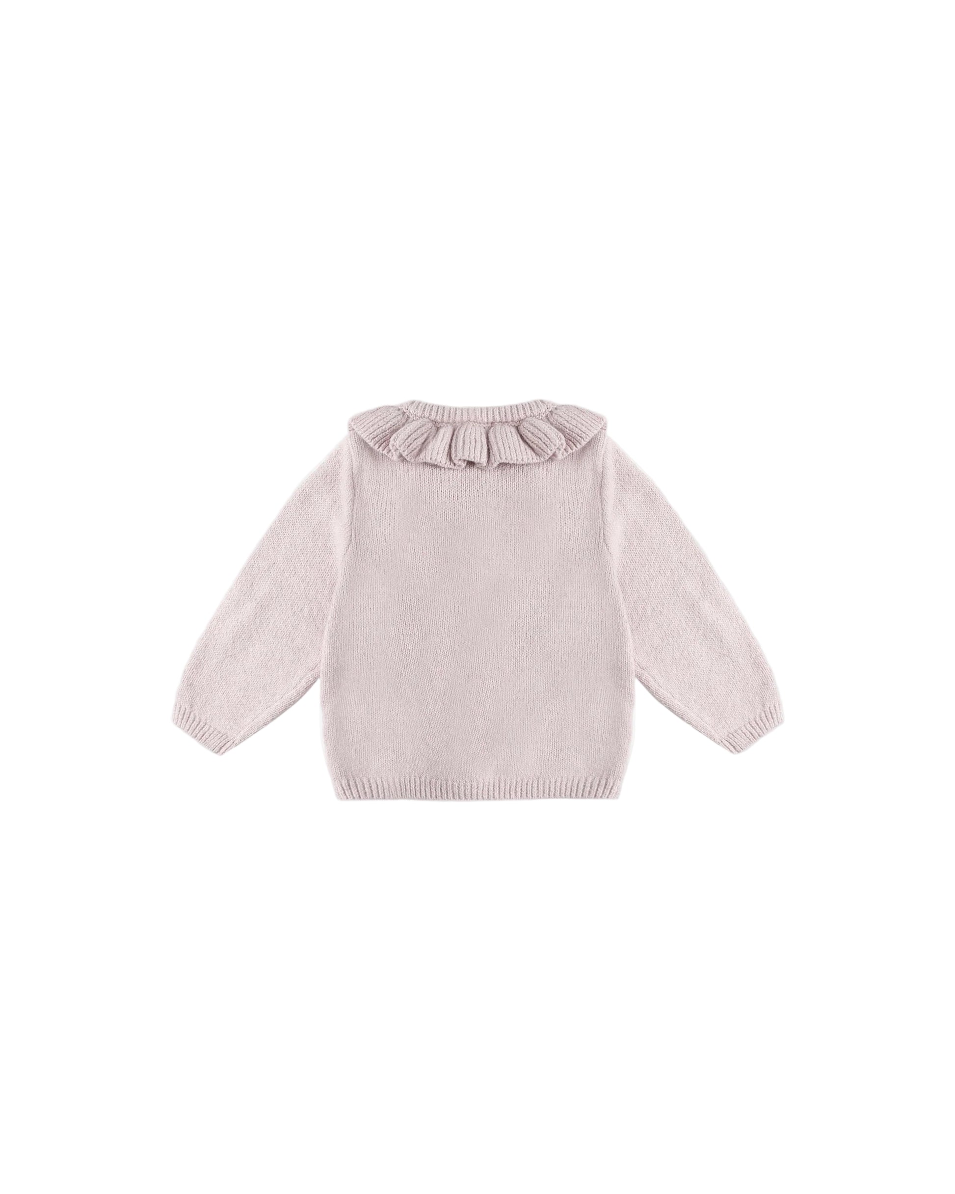 Quincy Mae infant girl ruffle collar cardigan