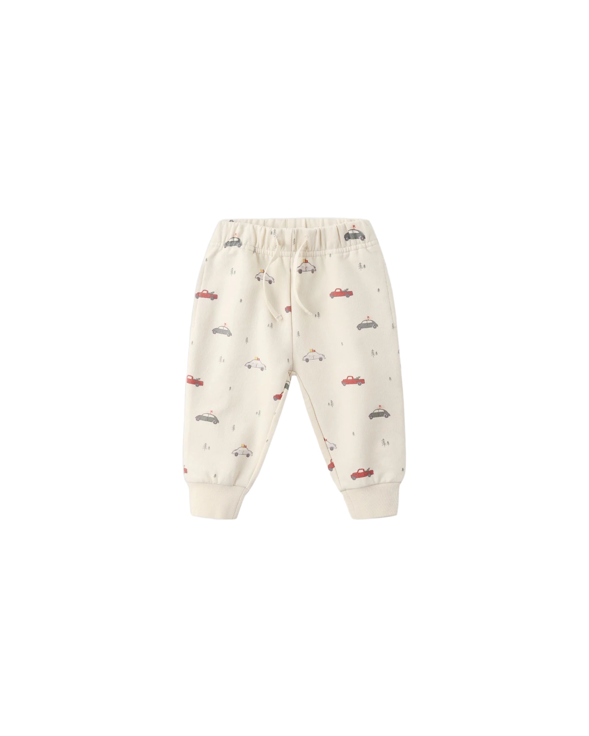 Quincy Mae infant & kids festive cars relaxed sweatpants