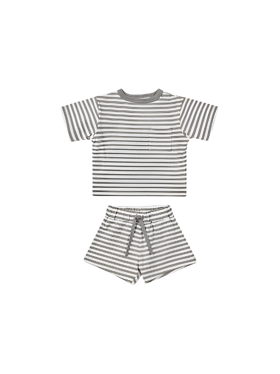 Quincy Mae infant & kids boxy pocket tee set