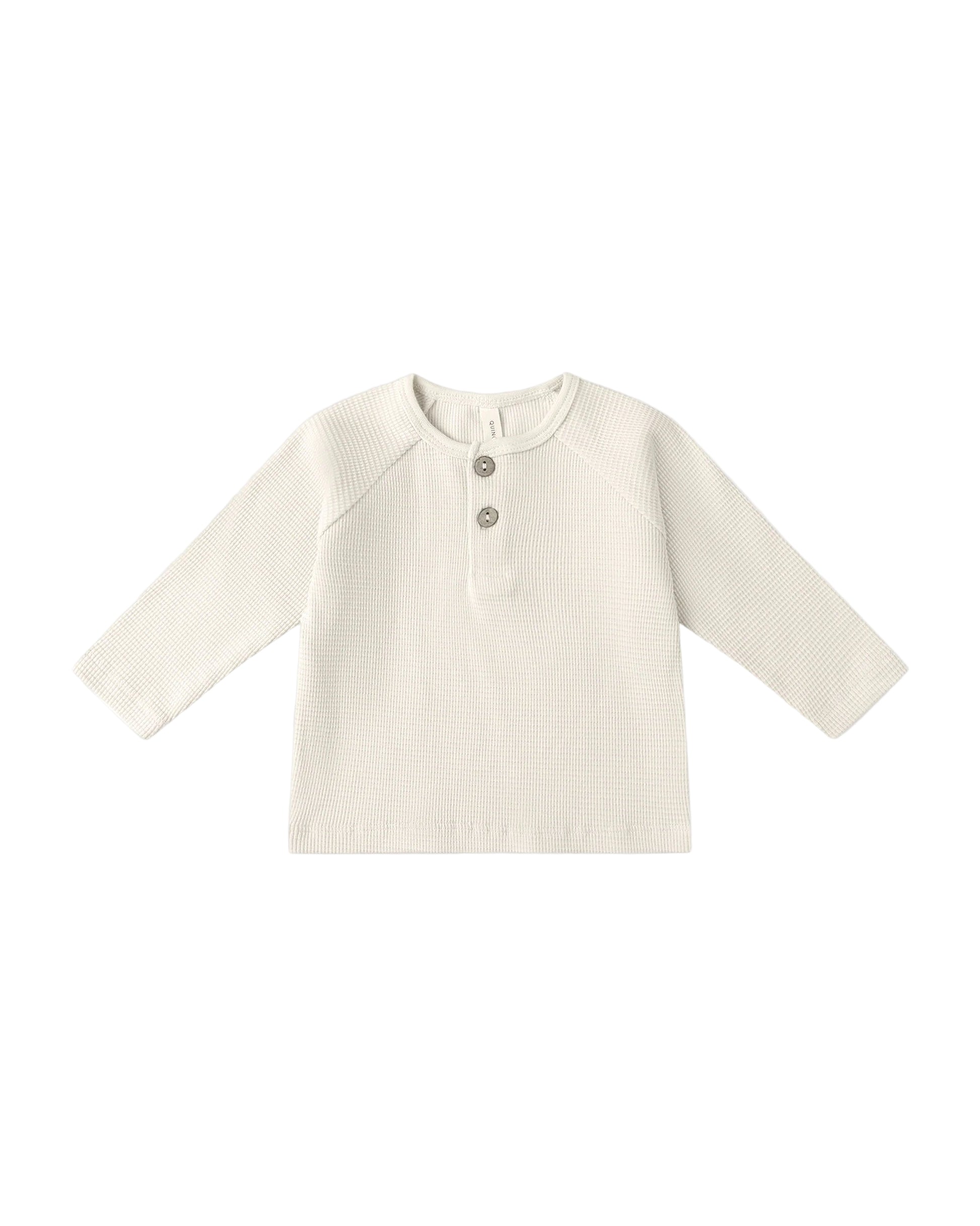 Quincy Mae infant & kids henley knit top