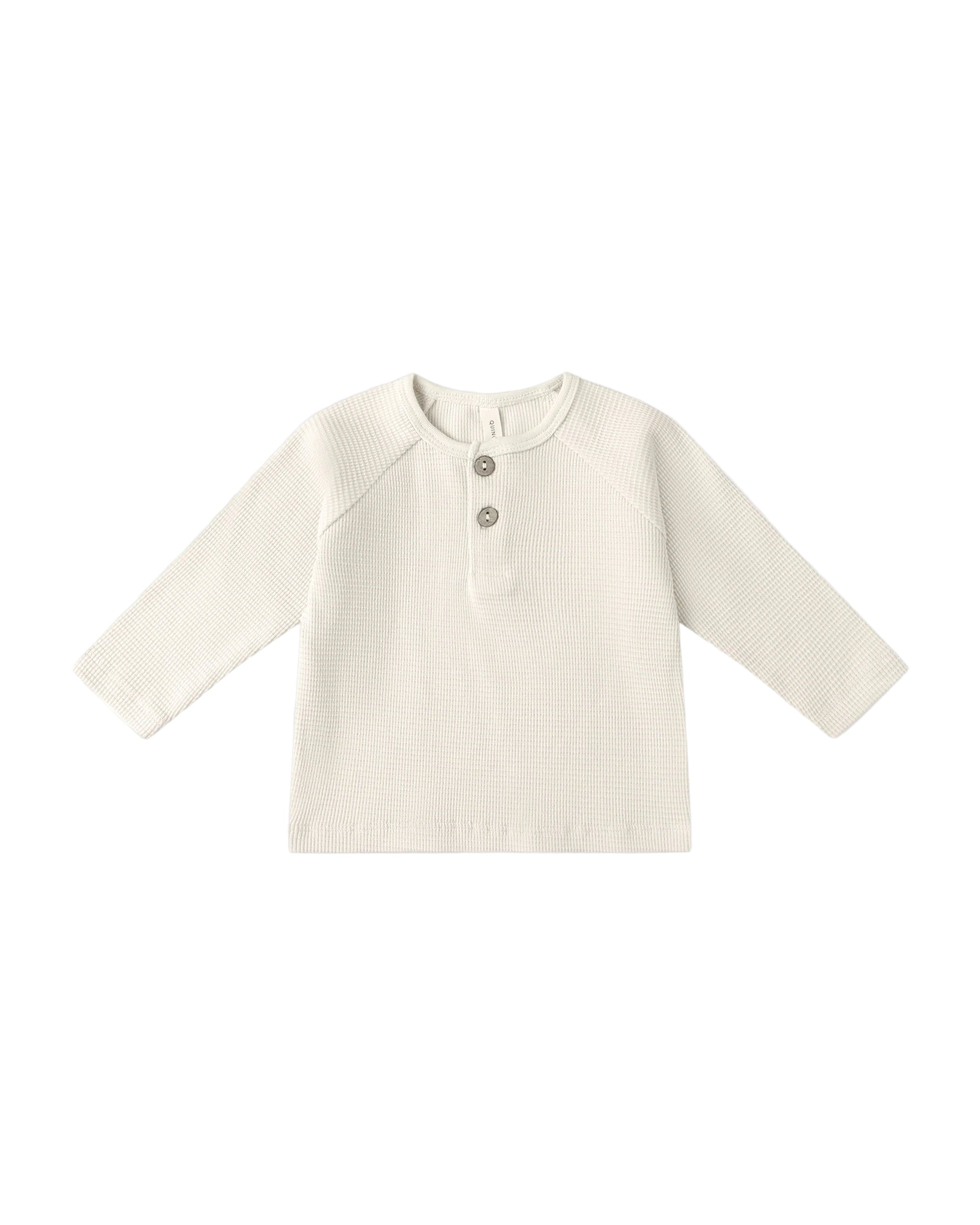 Quincy Mae infant & kids henley knit top