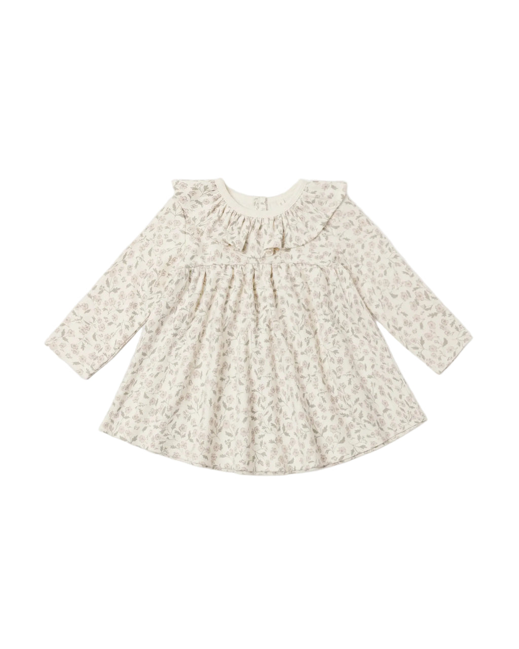 Quincy Mae infant & toddler girl ruffle collar long sleeve dress