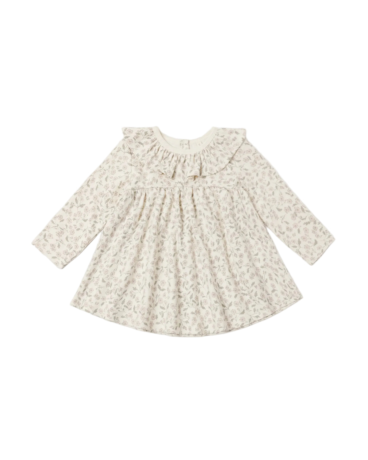 Quincy Mae infant & toddler girl ruffle collar long sleeve dress