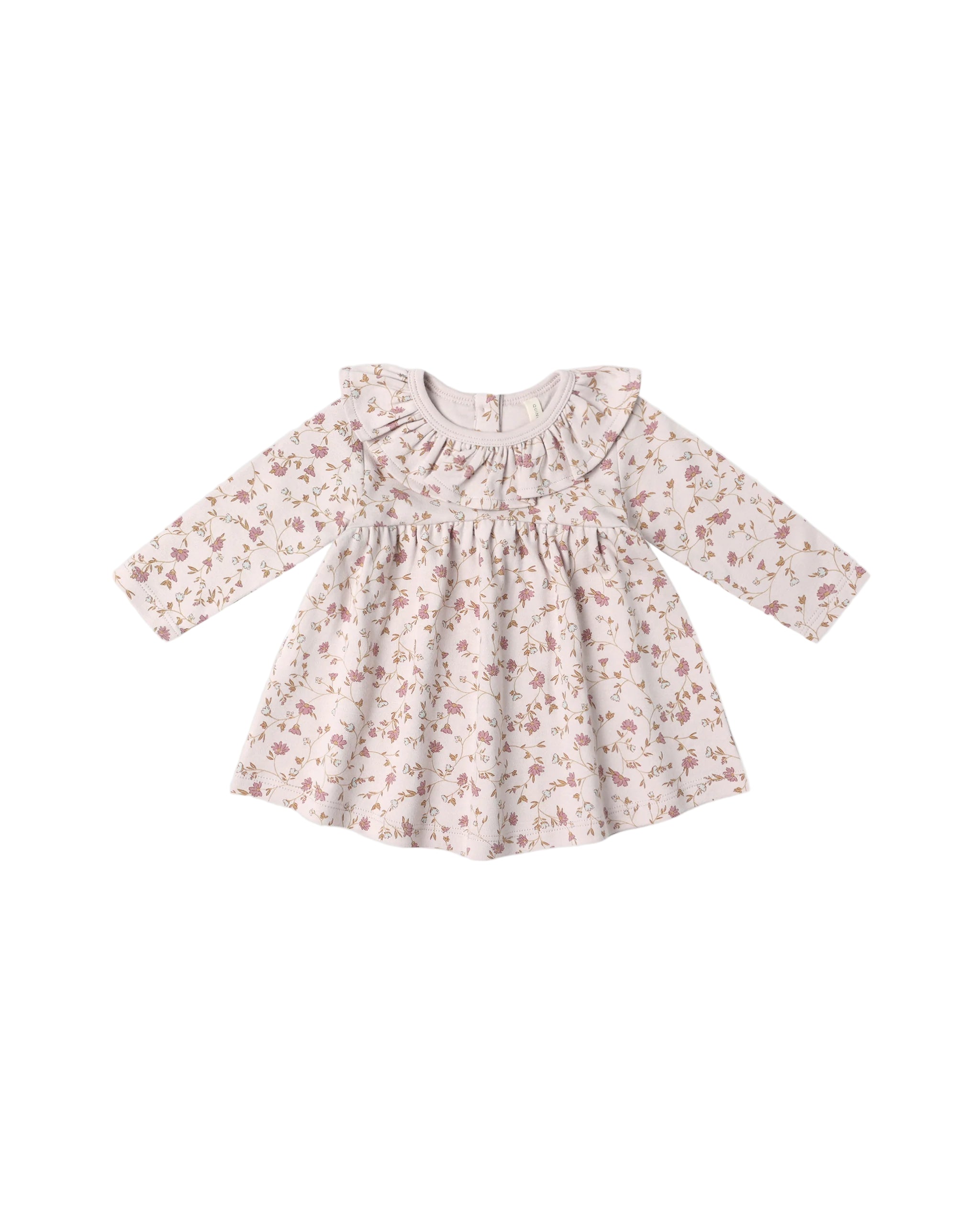 Quincy Mae infant girl ruffle collar jersey dress