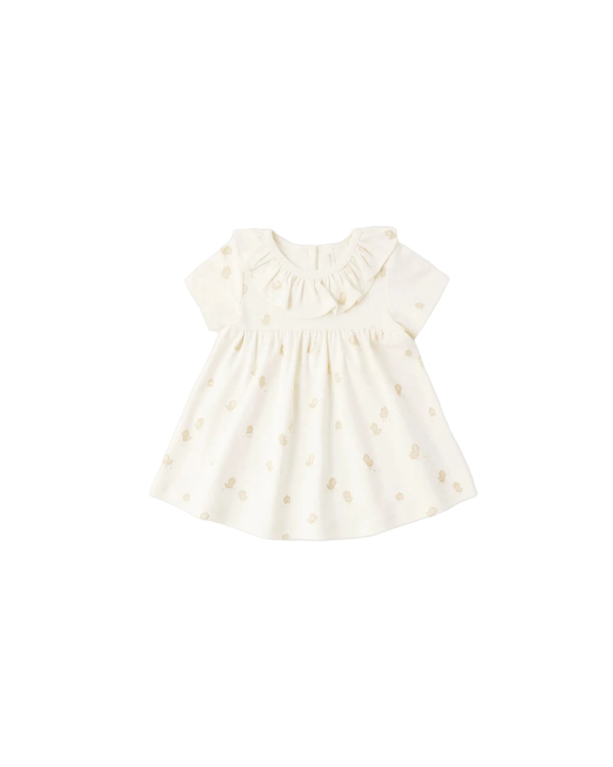 Quincy Mae infant & girls ruffle collar jersey dress