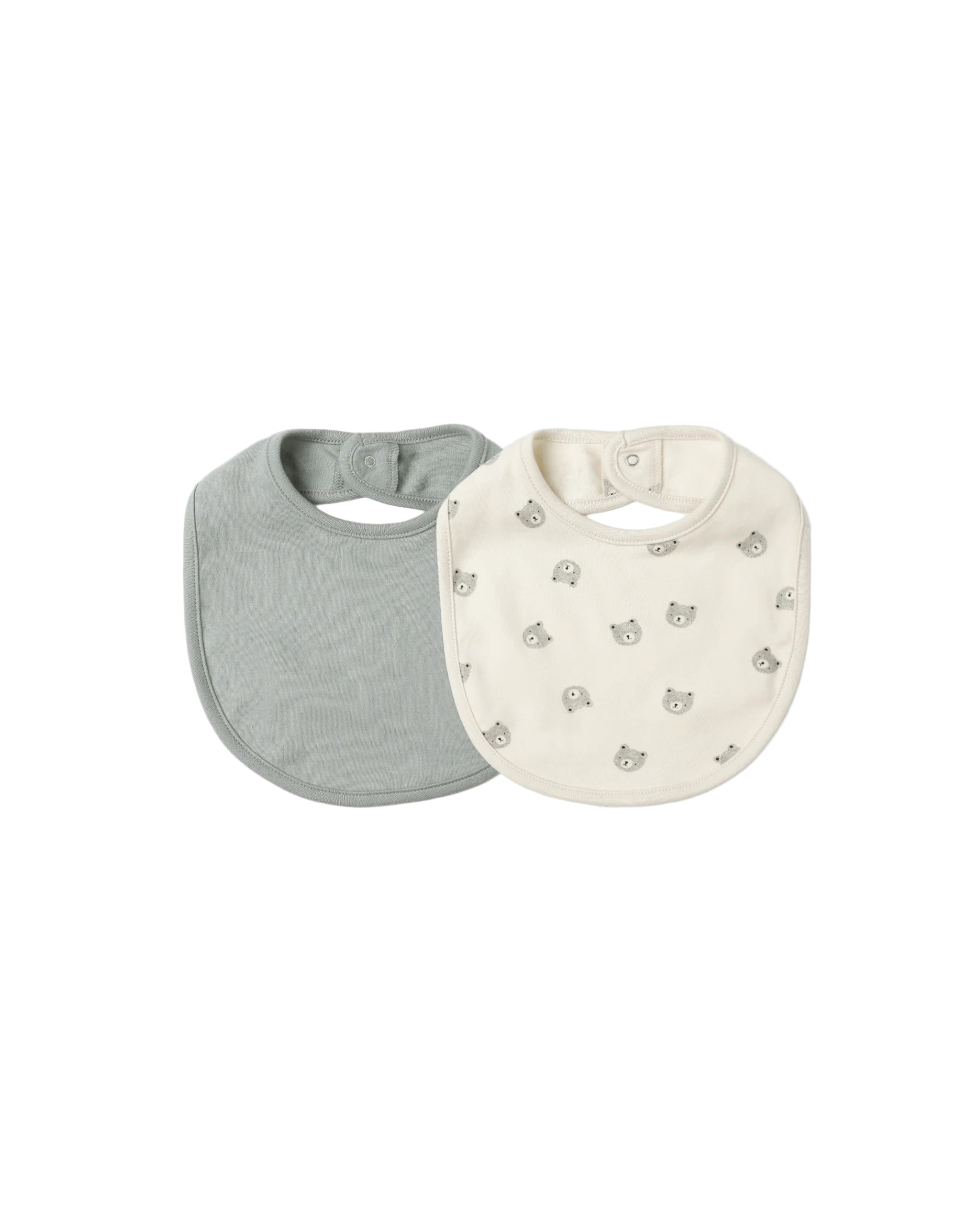 Quincy Mae jersey snap bib set