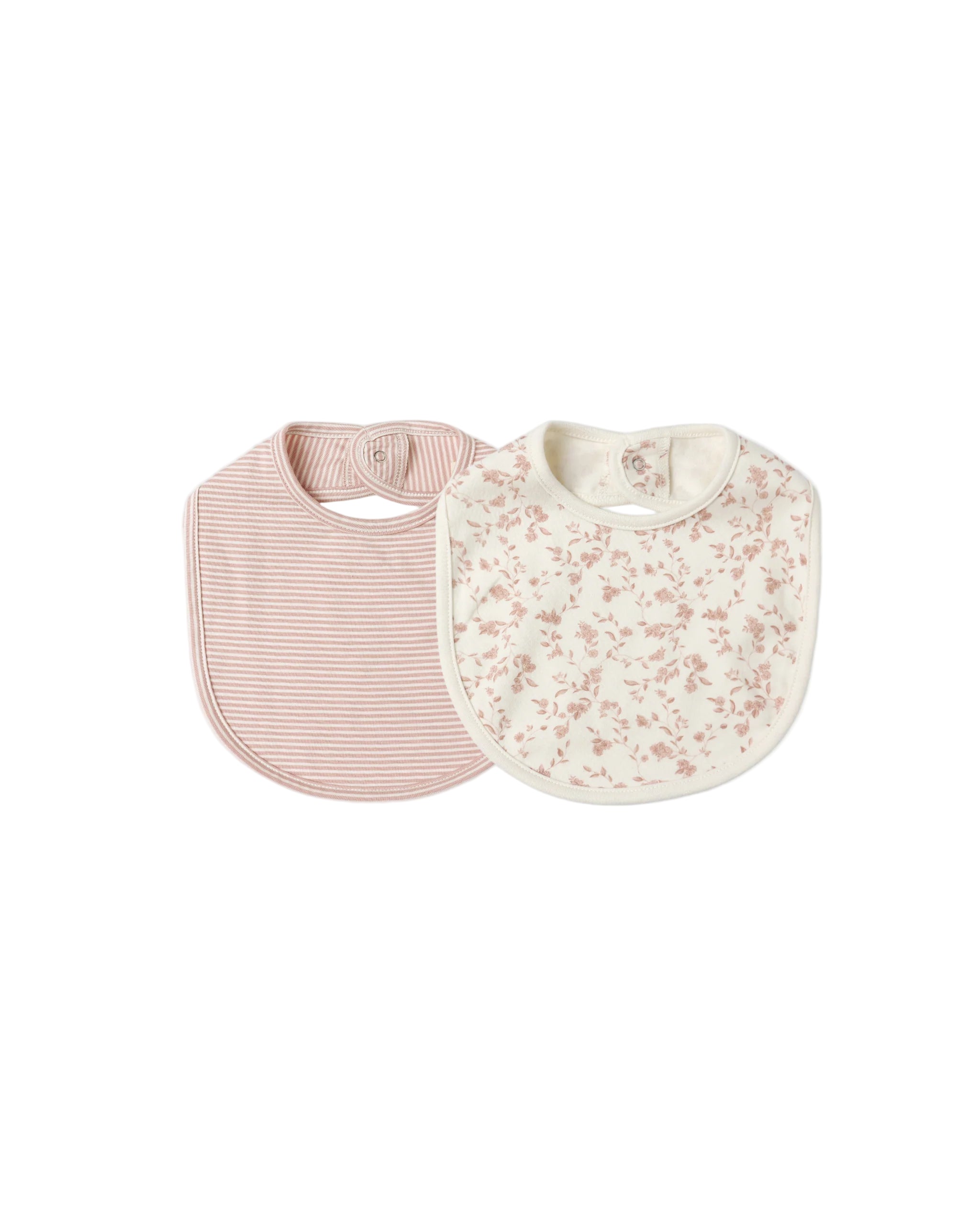 Quincy Mae jersey snap bib set