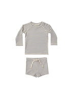 Quincy Mae infant finn rashguard swim set