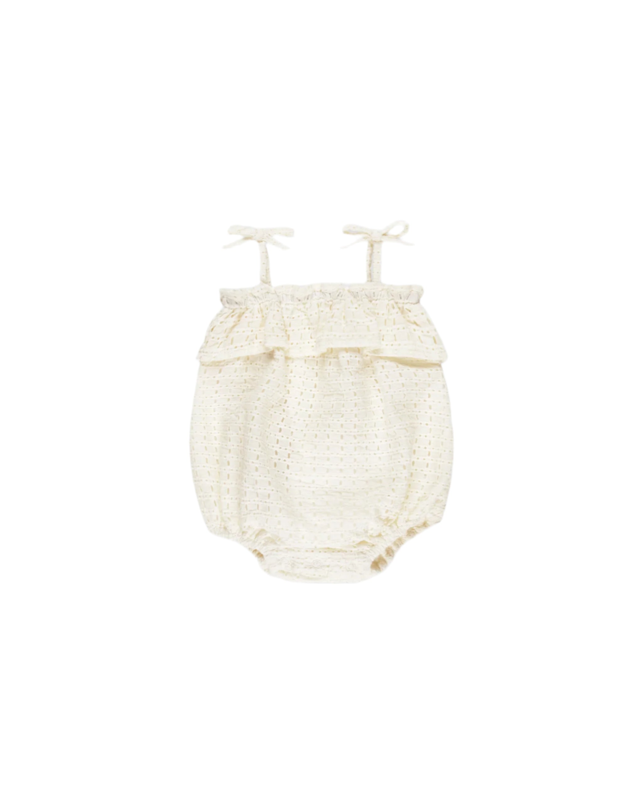 Rylee + Cru infant girl ruffle romper