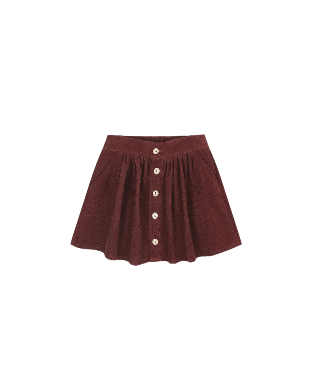 Rylee + Cru girls button front mini skirt