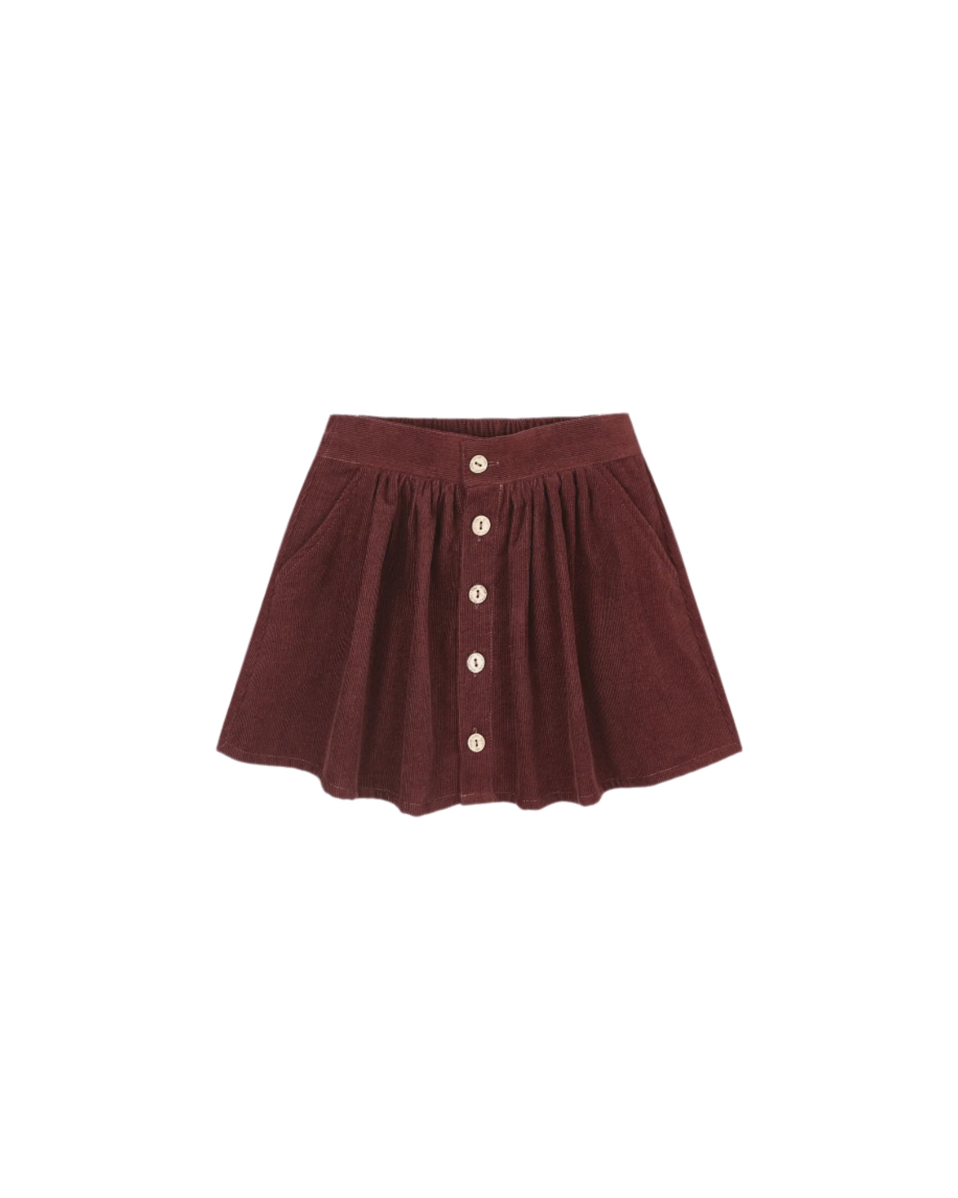 Rylee + Cru girls button front mini skirt