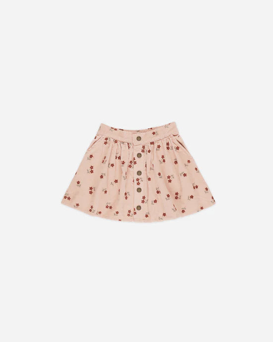 Rylee + Cru girls button front mini skirt