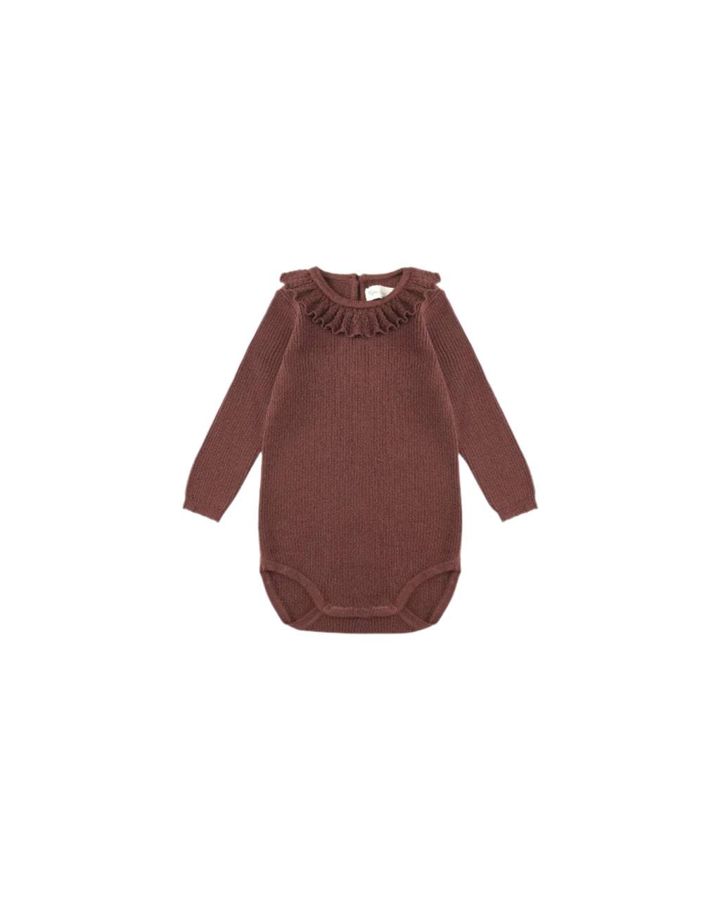 Rylee + Cru infant girl ruffle collar bodysuit