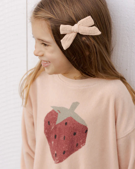 Rylee + Cru infant & girls strawberry sweatshirt