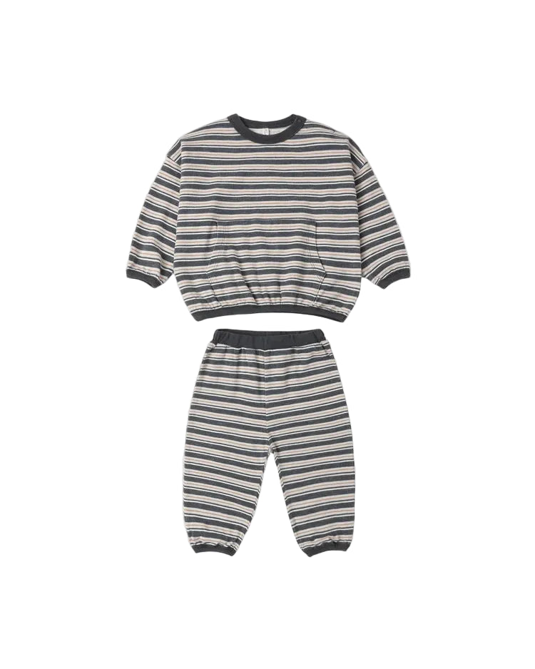 Rylee + Cru infant relaxed stripe set