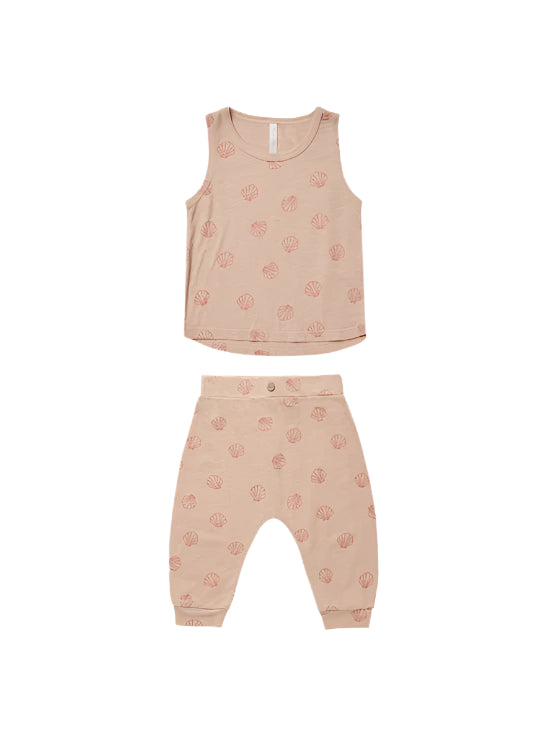 Rylee + Cru infant tank + slouch pant set