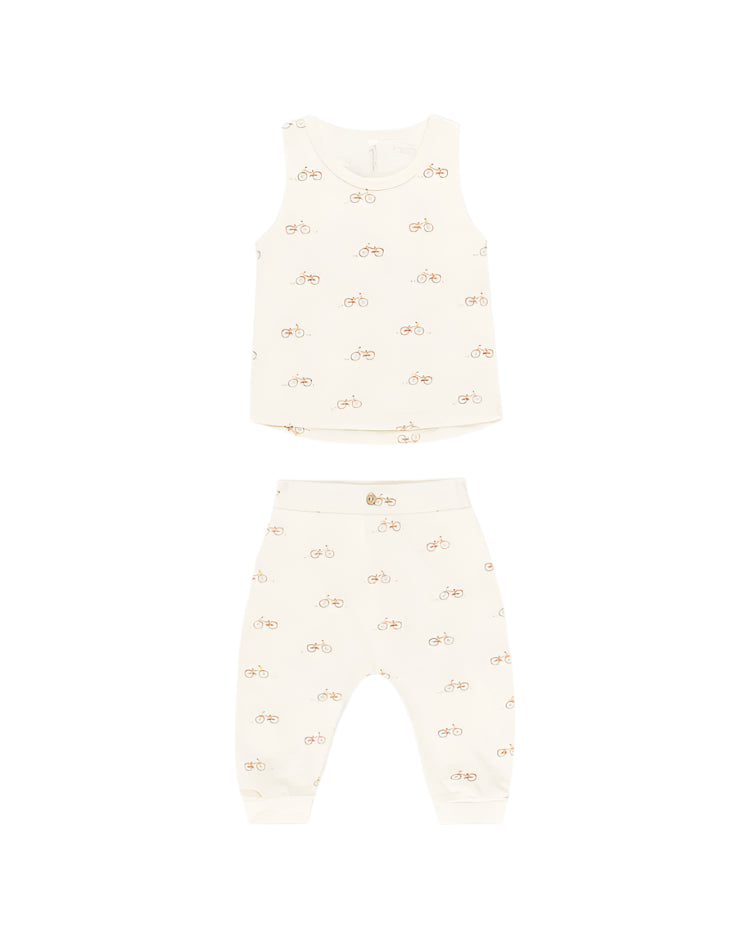 Rylee + Cru infant tank + slouch pant set