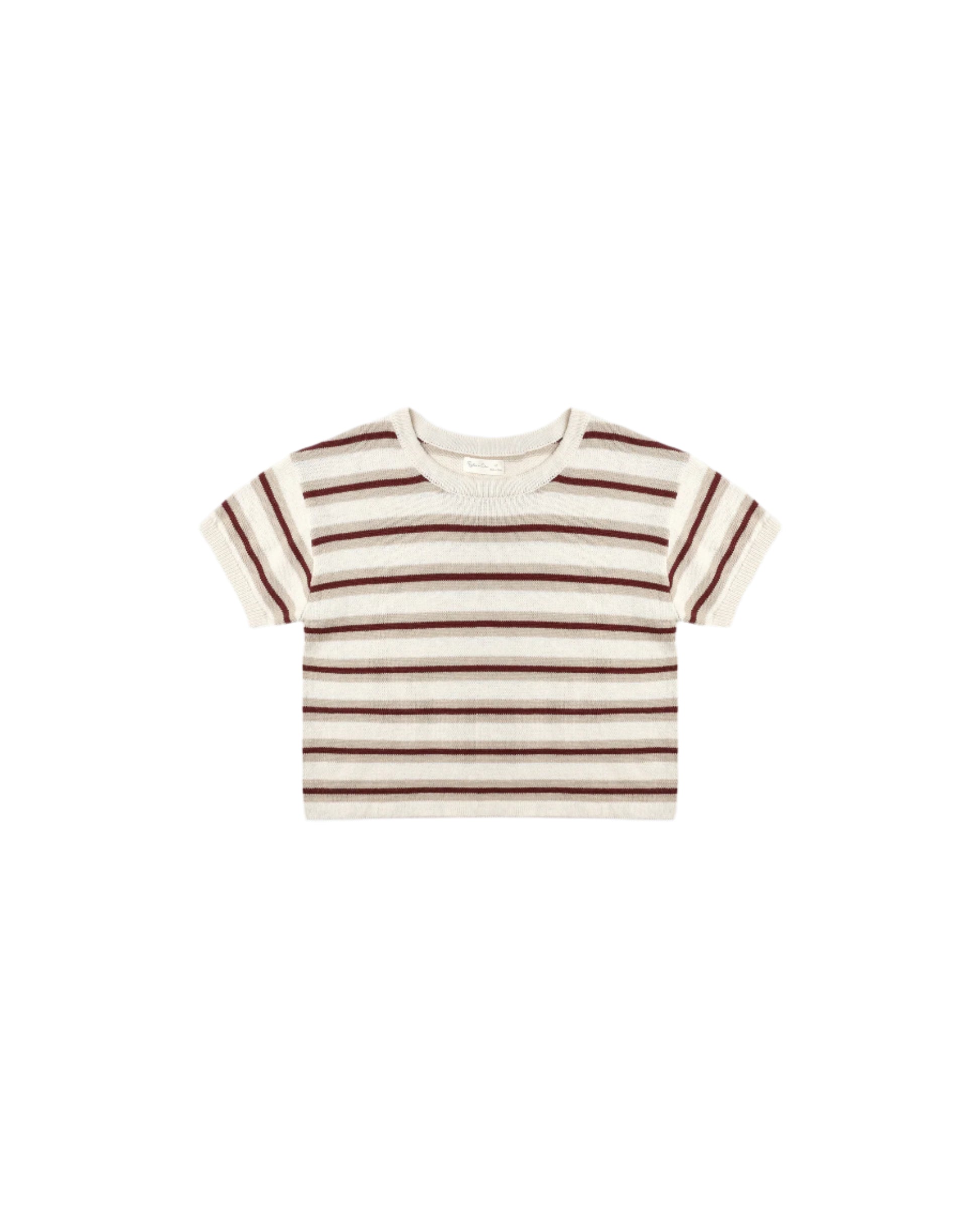 Rylee + Cru girls boxy crop knit tee