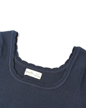 Rylee + Cru girls scallop tee