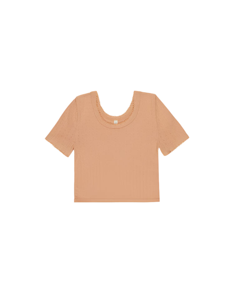 Rylee + Cru girls pointelle tee