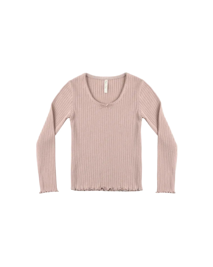 Rylee + Cru girls ribbed long sleeve top
