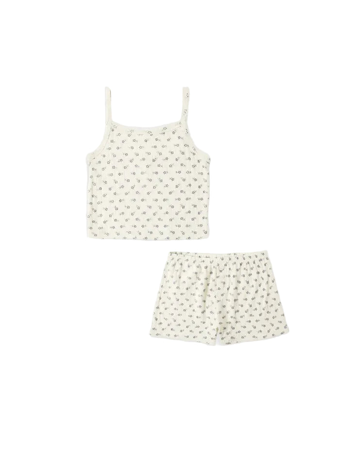 Rylee + Cru girls pointelle lounge set