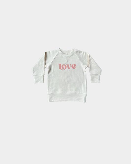 Babysprouts infant & girls "love" raglan sweatshirt