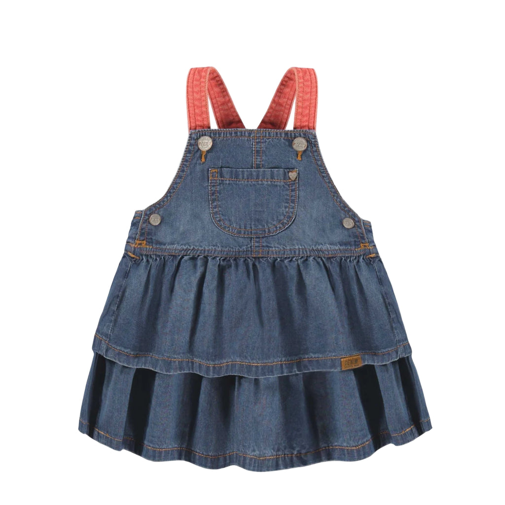 Souris Mini infant girl denim jumper