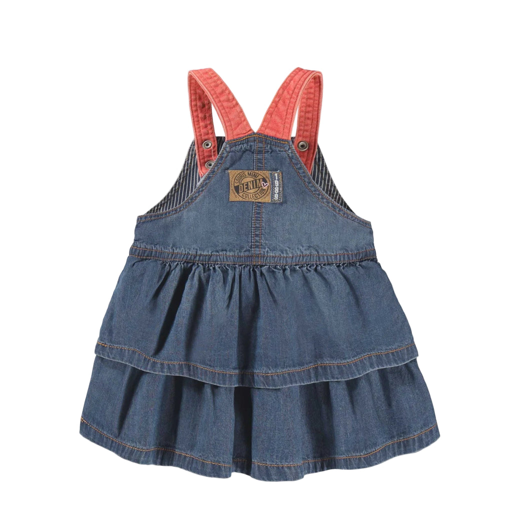 Souris Mini infant girl denim jumper
