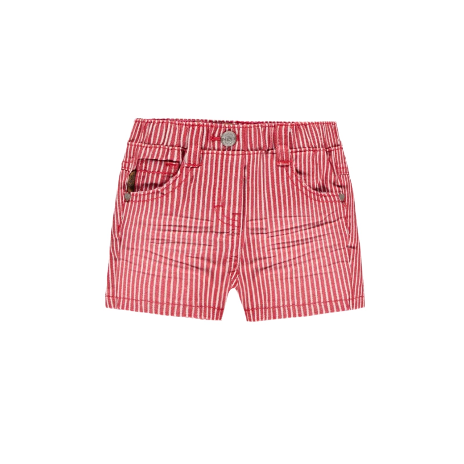 Souris Mini infant girl railroad stripe shorts