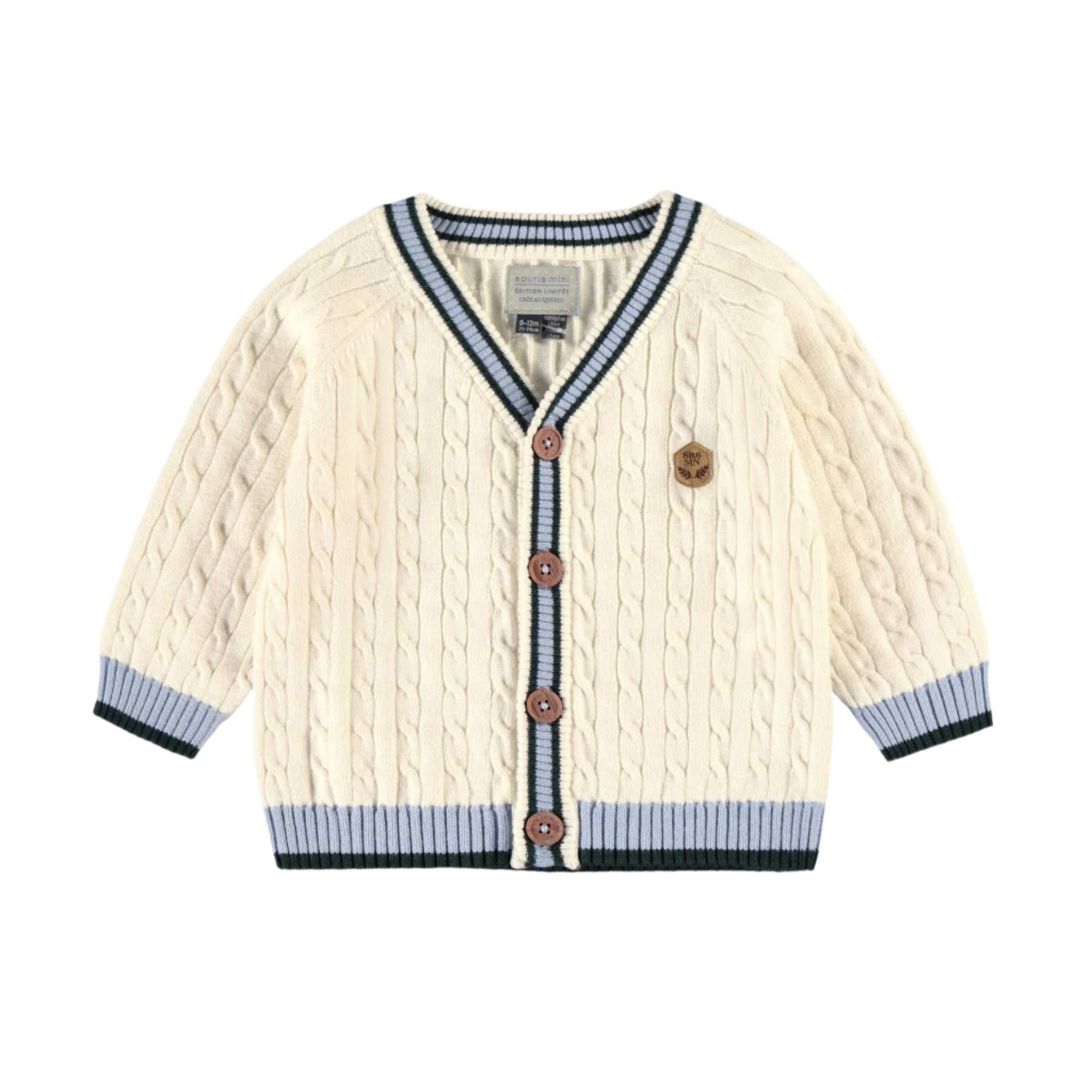 Souris Mini infant boy knit cardigan
