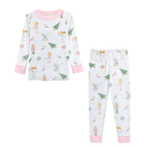 Baby Club Chic girls clara & the nutcracker print pajamas