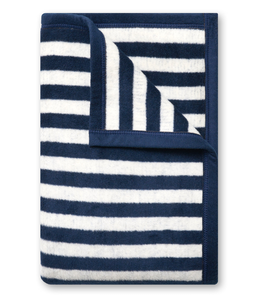 ChappyWrap navy stripe midi blanket